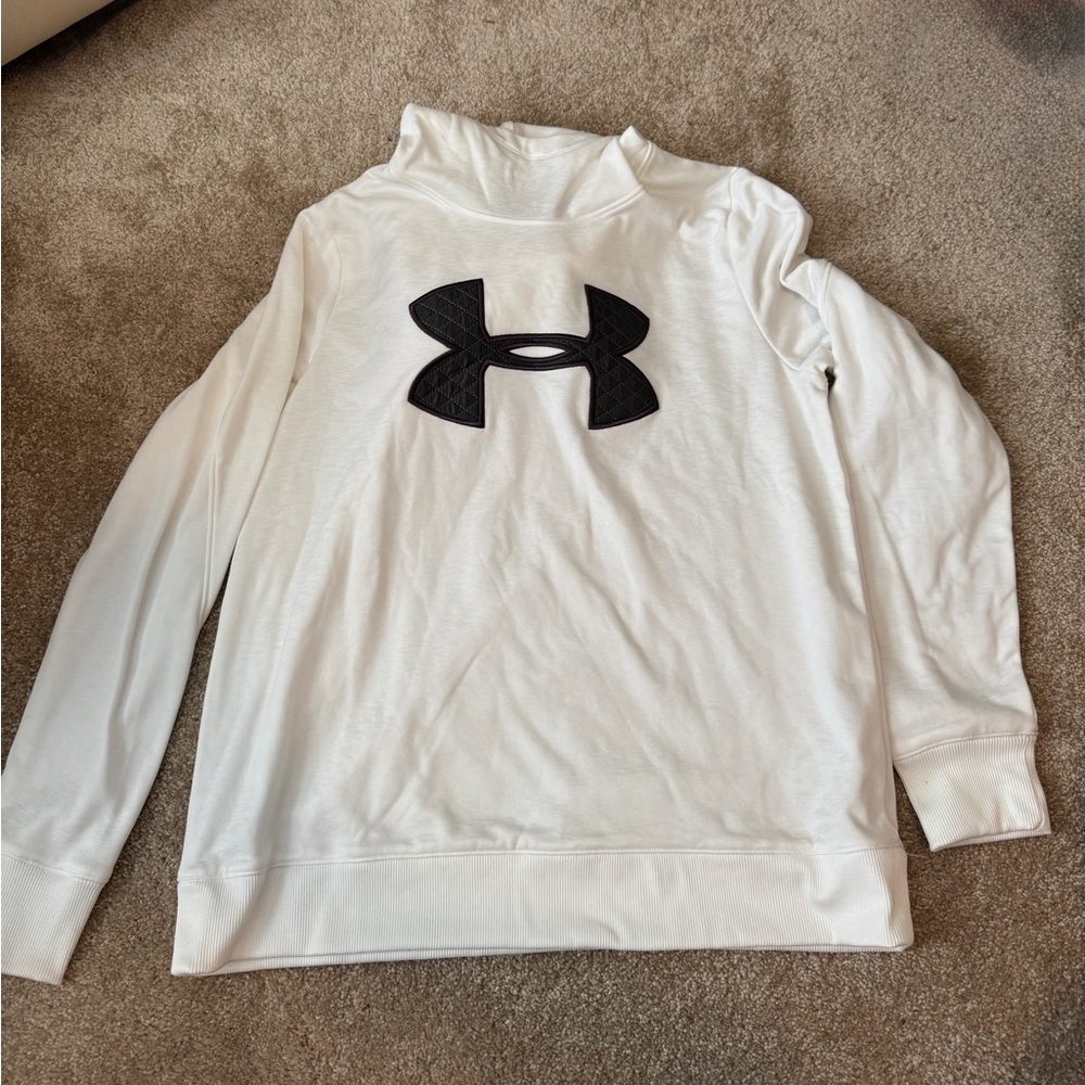 Under Armour White Pullover Hoodie